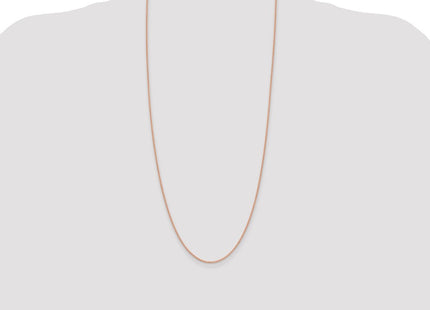 14K Rose Gold Solid Polished Spiga with Lobster Clasp Chain (Style RSC42-30)
