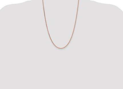 14K Rose Gold Solid Polished Spiga with Lobster Clasp Chain (Style RSC43-24)