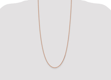 14K Rose Gold Solid Polished Spiga with Lobster Clasp Chain (Style RSC43-30)