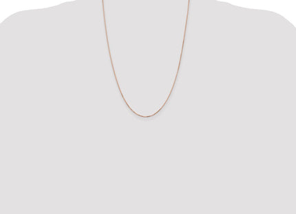 14K Rose Gold Box Link with Lobster Clasp Chain (Style RSC44-24)