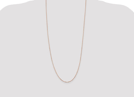 14K Rose Gold Box Link with Lobster Clasp Chain (Style RSC44-30)