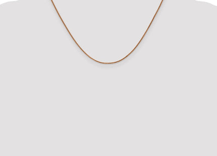 14K Rose Gold Diamond-cut Spiga with Lobster Clasp Chain (Style RSC5-18)