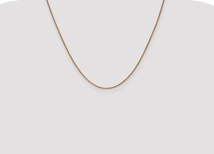 14K Rose Gold Diamond-cut Spiga with Lobster Clasp Chain (Style RSC5-20)