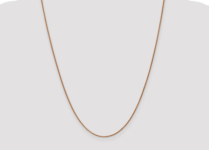 14K Rose Gold Diamond-cut Spiga with Lobster Clasp Chain (Style RSC5-24)