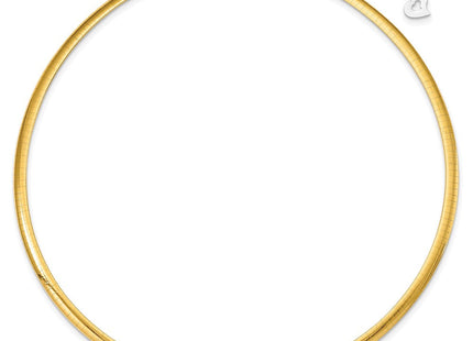 Sterling Silver Gold-plated Reversible w/2in ext Cubetto Chain (Style RSM4-16)