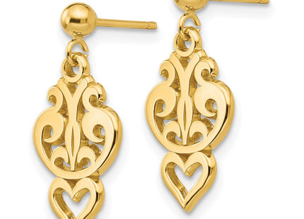 14k Yellow Gold Earrings Style S1103 - Classique Jewelry Inc.