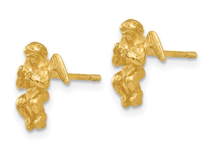 14k Yellow Gold Earrings Style S1110 - Classique Jewelry Inc.