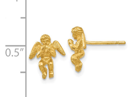 14k Yellow Gold Earrings Style S1110 - Classique Jewelry Inc.