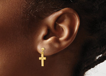 14k Yellow Gold Earrings Style S1112 - Classique Jewelry Inc.