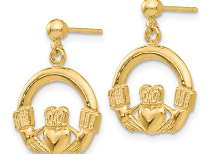 14k Yellow Gold Earrings Style S1117 - Classique Jewelry Inc.