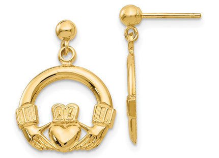14k Yellow Gold Earrings Style S1117 - Classique Jewelry Inc.