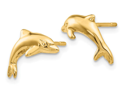 14K gold earrings, alternate view