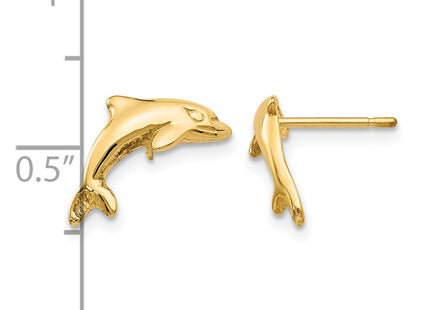 14K gold earrings, further view