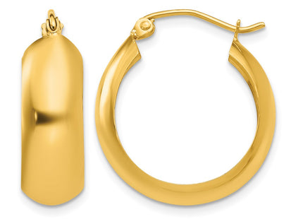 14K gold hoop earrings