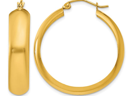 14K gold hoop earrings