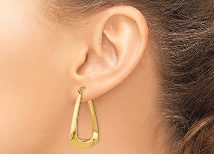 14k Yellow Gold Earrings Style S1197 - Classique Jewelry Inc.