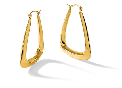 14k Fancy Hoop Earrings