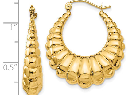 14k Yellow Gold Earrings Style S1242 - Classique Jewelry Inc.