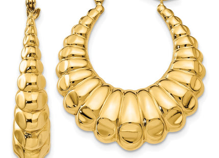 14k Yellow Gold Earrings Style S1242 - Classique Jewelry Inc.