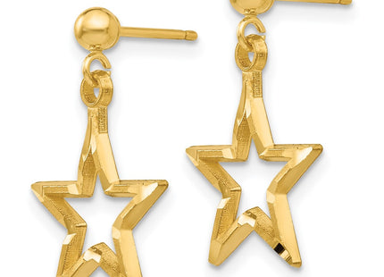 14k Yellow Gold Earrings Style S1351 - Classique Jewelry Inc.