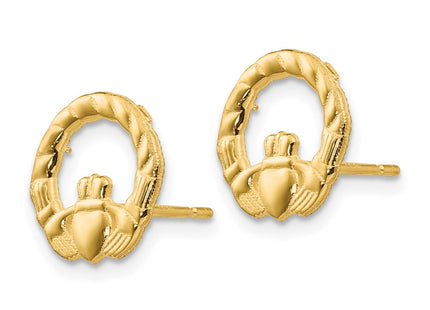 14k Yellow Gold Earrings Style S1380 - Classique Jewelry Inc.
