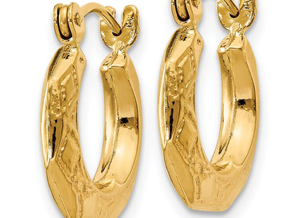 14k Yellow Gold Earrings Style S1417 - Classique Jewelry Inc.