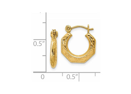 14k Yellow Gold Earrings Style S1417 - Classique Jewelry Inc.