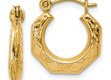 14k Yellow Gold Earrings Style S1417 - Classique Jewelry Inc.