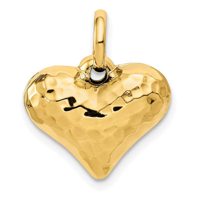 14K gold heart pendant