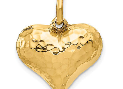 14K gold heart pendant