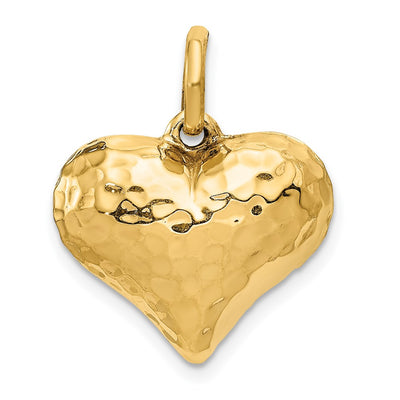 14K gold heart pendant