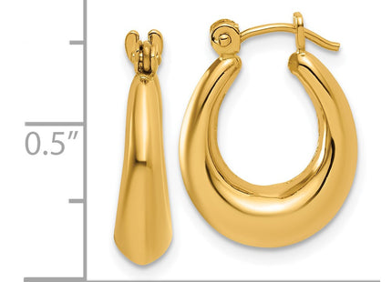 14k Yellow Gold Earrings Style S1456 - Classique Jewelry Inc.