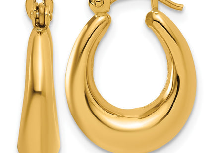 14k Yellow Gold Earrings Style S1456 - Classique Jewelry Inc.