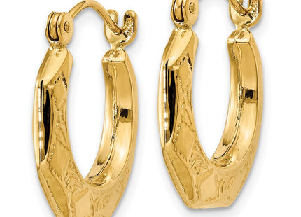 14k Yellow Gold Earrings Style S1473 - Classique Jewelry Inc.
