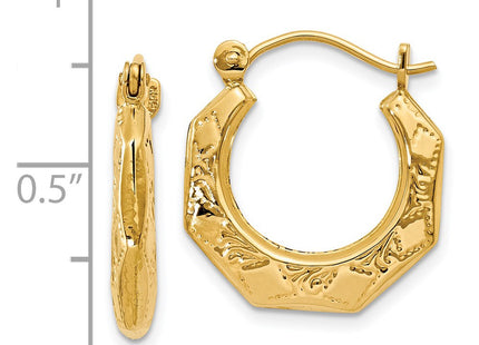 14k Yellow Gold Earrings Style S1473 - Classique Jewelry Inc.