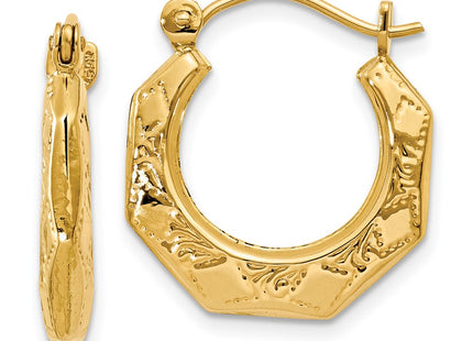 14k Yellow Gold Earrings Style S1473 - Classique Jewelry Inc.