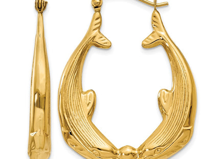 14K gold hoop earrings