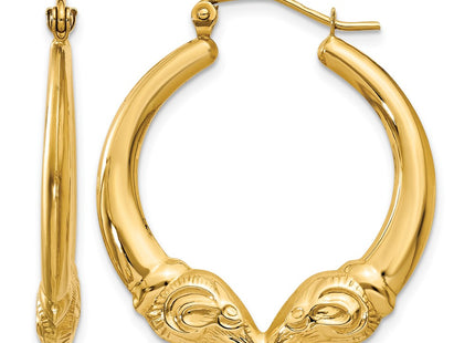 14K gold hoop earrings