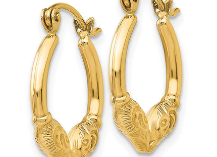 14k Yellow Gold Earrings Style S809 - Classique Jewelry Inc.
