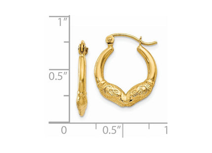 14k Yellow Gold Earrings Style S809 - Classique Jewelry Inc.