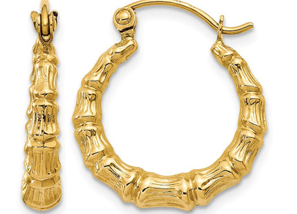 14K gold hoop earrings