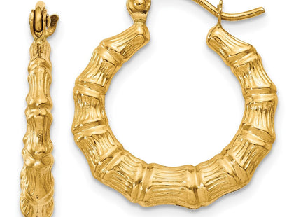14K gold claddagh hoop earrings