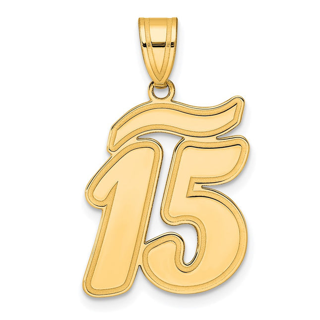 14k Yellow Gold Pendants Style SCN15 - Classique Jewelry Inc.