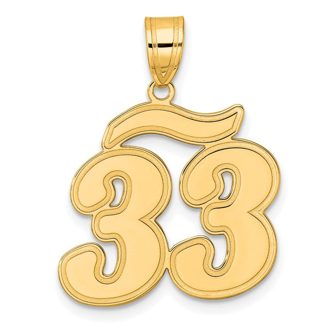 14k Yellow Gold Pendants Style SCN33 - Classique Jewelry Inc.