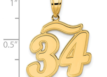14k Yellow Gold Pendants Style SCN34 - Classique Jewelry Inc.