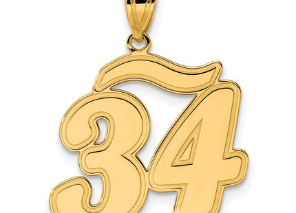 14k Yellow Gold Pendants Style SCN34 - Classique Jewelry Inc.