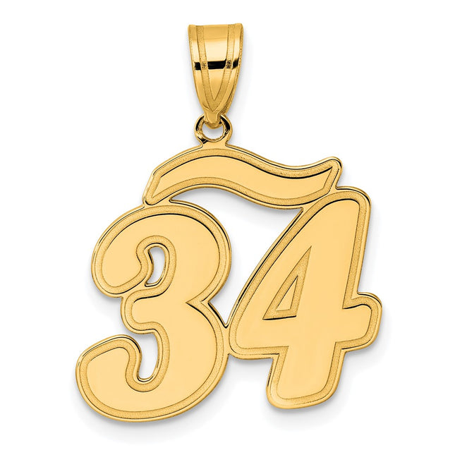 14k Yellow Gold Pendants Style SCN34 - Classique Jewelry Inc.