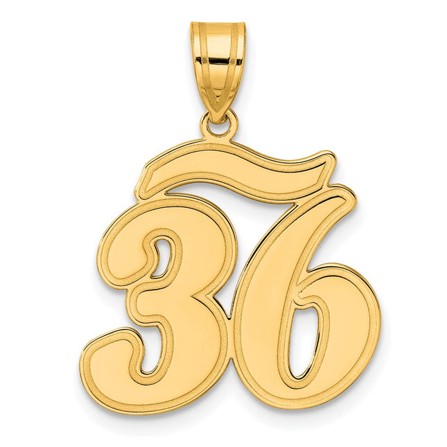 14k Yellow Gold Pendants Style SCN36 - Classique Jewelry Inc.