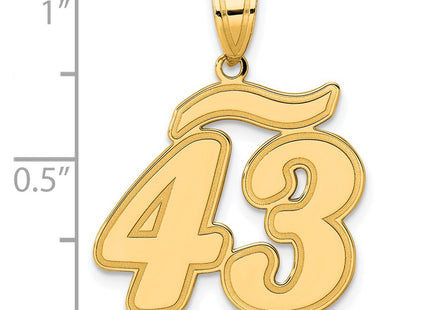 14k Yellow Gold Pendants Style SCN43 - Classique Jewelry Inc.