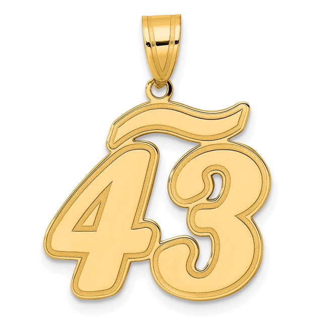 14k Yellow Gold Pendants Style SCN43 - Classique Jewelry Inc.